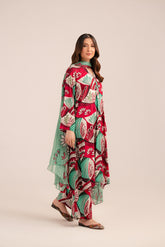 3 Piece Printed Viscose Linen Printed (CP0228)